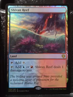 Shivan Reef 255 Rare Dominaria United Magic: The Gathering Foil Near Mint - Image 1