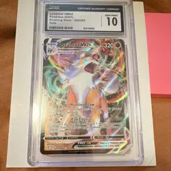 Lycanroc VMAX 092/203 Evolving Skies Ultra Rare Holo CGC 10 Pokemon Card - Image 1
