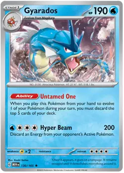 Gyarados (130/165) [Scarlet & Violet 151] Lightly Played Holofoil Pokemon TCG - Image 1