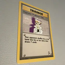 Imposter Professor Oak 102/130 Rare Base Set 2 NM Pokemon Card - Image 1