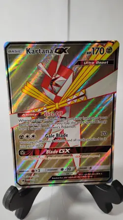 Pokemon Kartana GX (Full Art) 106/111 Crimson Invasion Holo - Image 1