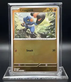 2025 Pokemon Mega Evolutions -Croagunk Reverse Holo No. 78/132 - Image 1