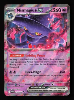 Mismagius ex 036/094 Holofoil Phantasmal Flames Pokemon Card -A1 - Image 1