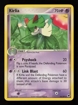 Kirlia 32/101 Dragon Frontiers Pokemon Card -A4 - Image 1