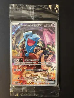 Pokemon Team Rocket's Wobbuffet 203 SV Promo Scarlet & Violet Holo Full Art - Image 1