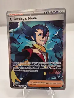 Grimsley’s Move 120/094 PFL EN Full Art Holo Supporter Trainer Pokemon TCG NM - Image 1