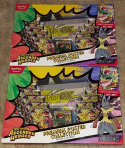 Pokemon Ascended Heroes Mega Lucario Premium Poster Collection X2 Factory Sealed - Image 1
