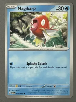 Pokemon TCG * Scarlet & Violet 151 Card * 129/165 Magikarp Common * FRESH PK - Image 1