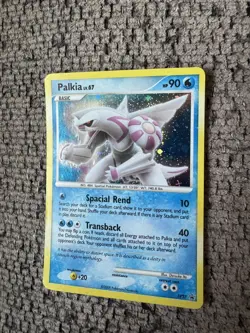 2008 Pokemon Diamond and Pearl DP27 Palkia Holo Rare LP Black Star Promo vintage - Image 2