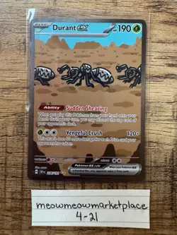 Pokemon TCG Durant EX 236/191 Surging Sparks Special Illustration Holo Rare NM - Image 1