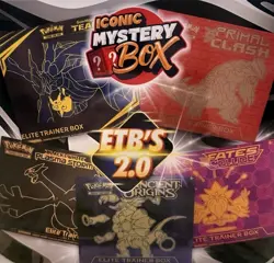 MYSTERY POKEMON ELITE TRAINER BOX 2.0: Sword&Shield Era Base 1in5 boxes Sun&Moon - Image 1