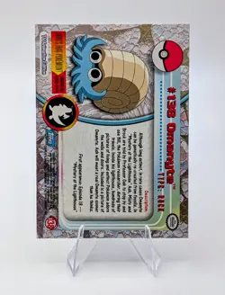 Topps Pokemon Blue Logo Non-Holo: Omanyte #138 - NM - Image 2