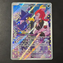 Team rocket's Murkrow 200/182 Pokemon Destined Rivals - Image 1