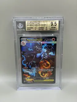 Mega Charizard X ex SIR Pokemon Phantasmal Flames 125/094 BGS 9.5 Gem Mint CLEAN - Image 1