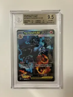 Mega Charizard X ex SIR Pokemon Phantasmal Flames 125/094 BGS 9.5 Gem Mint CLEAN - Image 5