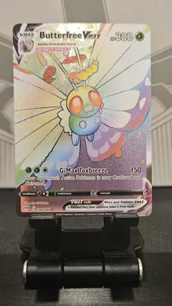 2020 Pokemon Butterfree Vmax Full Art Secret Rare Darkness Ablaze 190/189 NM - Image 1