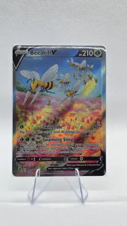 Pokemon TCG Beedrill V Astral Radiance 161/189 Holo Ultra Rare - Image 1