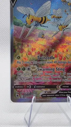 Pokemon TCG Beedrill V Astral Radiance 161/189 Holo Ultra Rare - Image 3