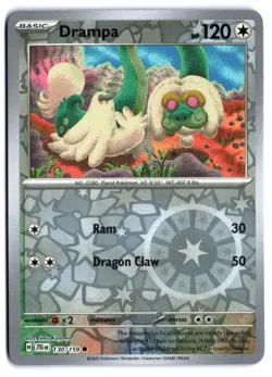 Drampa Common SV09: Journey Together 130/159 Reverse Holo NM Pokemon TCG - Image 1