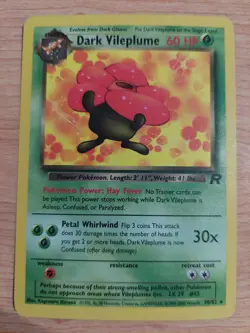 Dark Vileplume - 30/82 (Team Rocket) - Very Lightly Played VLP - Rare - Image 1
