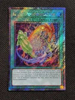 YuGiOh! - Heavy Polymerization RA05-EN071 Platinum Secret Rare 1st Edition NM - Image 1