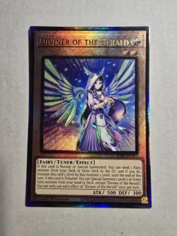 Yugioh! 1x Diviner of the Herald RA05-EN017 Ultimate Rare 1st Ed NM - Image 1
