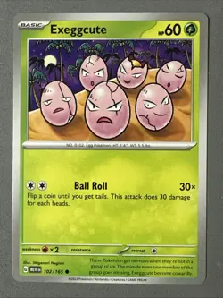 Pokemon TCG * Scarlet & Violet 151 Card * 102/165 Exeggcute Common * FRESH PK - Image 1
