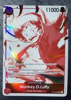 One Piece SR Monkey D Luffy - ST10-006 3rd Anniversary Treasure Campaign ENGLISH - Image 1