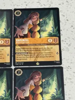 Disney Lorcana Rapunzel Ready for Adventure x4 3/204 Whispers in Well Non-Foil - Image 3