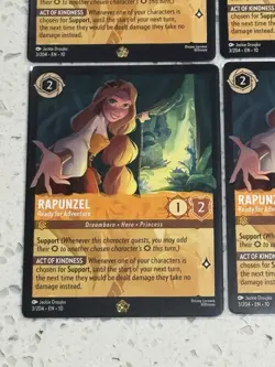 Disney Lorcana Rapunzel Ready for Adventure x4 3/204 Whispers in Well Non-Foil - Image 5