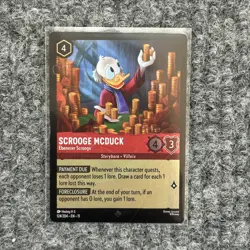 Disney Lorcana Winterspell Scrooge McDuck Ebenezer Scrooge 124/204 SRare Foil NM - Image 1