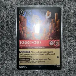 Disney Lorcana Winterspell Scrooge McDuck Ebenezer Scrooge 124/204 SRare Foil NM - Image 2