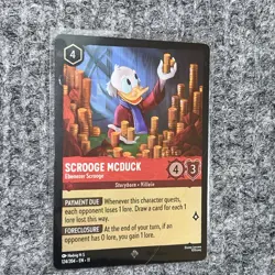 Disney Lorcana Winterspell Scrooge McDuck Ebenezer Scrooge 124/204 SRare Foil NM - Image 3