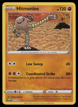 Hitmonlee Holo Classic Collection Trading Card Game Classic 011/034 NM Pokemon - Image 1
