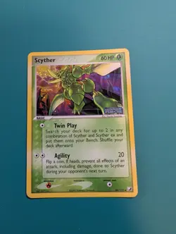 Pokemon Card 2005 Unseen Forces Reverse Holo Scyther 46/115 VLP - Image 1