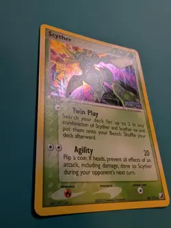 Pokemon Card 2005 Unseen Forces Reverse Holo Scyther 46/115 VLP - Image 2