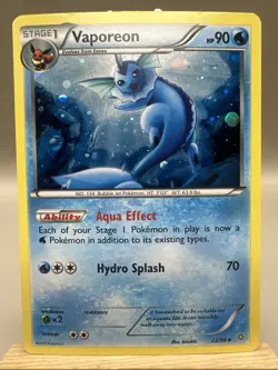 VAPOREON Ancient Origins POKEMON Holo Foil 2015 Trading Card 22/98 TCG - Image 1