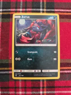 Pokemon Card Zorua Shining Legends Common 52/73 Non Holo PP5 - Image 1