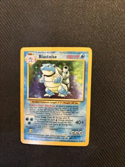 Blastoise 2/102 Base Set Unlimited Holo Rare Vintage Pokemon Card NM - Image 5