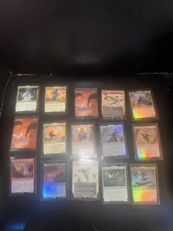 Magic: The Gathering Card Lot3 6 Mythics 1 Promo and 8 Rares Foils and Regulars - Image 1