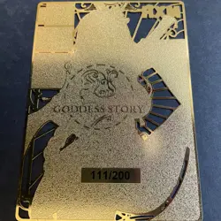 Goddess Story Gold METAL Card! #111/200! **LAST ONE!** - Shogun Bikini Anime - Image 1
