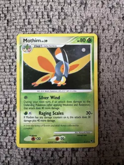 2008 Pokemon Pop Series 7 5/17 Mothim Cosmos Holo LP Rare Card Collection - Image 1