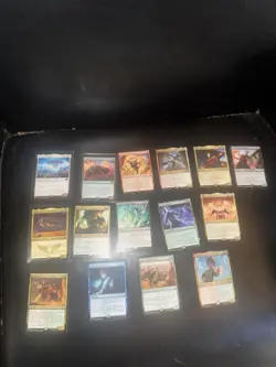 Magic: The Gathering Card Lot2 3 Mythics and 12 Rares Fools and Non Foils NM - Image 1