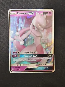 Pokemon Mewtwo GX Holo Ultra Rare TCG Card Hidden Fates 31/68 - Image 1