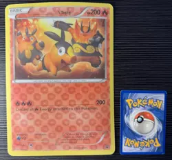 ______’s Tepig Promo Reverse Holofoil Jumbo Card 2011 - Lightly Played Condition - Image 1