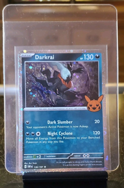 Darkrai 136/197 Cosmos Holo Trick or Trade 2024 Pokemon TCG Card - Image 1