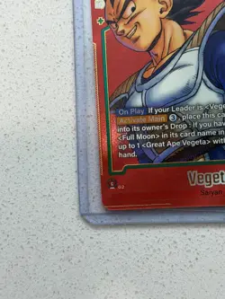 Dragon Ball Super Card Game Manga Booster Vegeta SB01-025 English SR Alt Art NM - Image 5