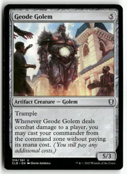 Geode Golem 316 Commander Legends: Battle for Baldur's Gate MTG LP - Image 1