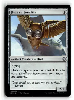 MAGIC TG: Dominaria #220 Jhoira's Familiar- Uncommon.M2A - Image 1