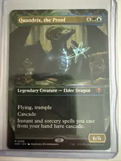 MTG Quandrix, the Proof BORDERLESS NM/M- Secrets of Strixhaven - #286 - Image 1